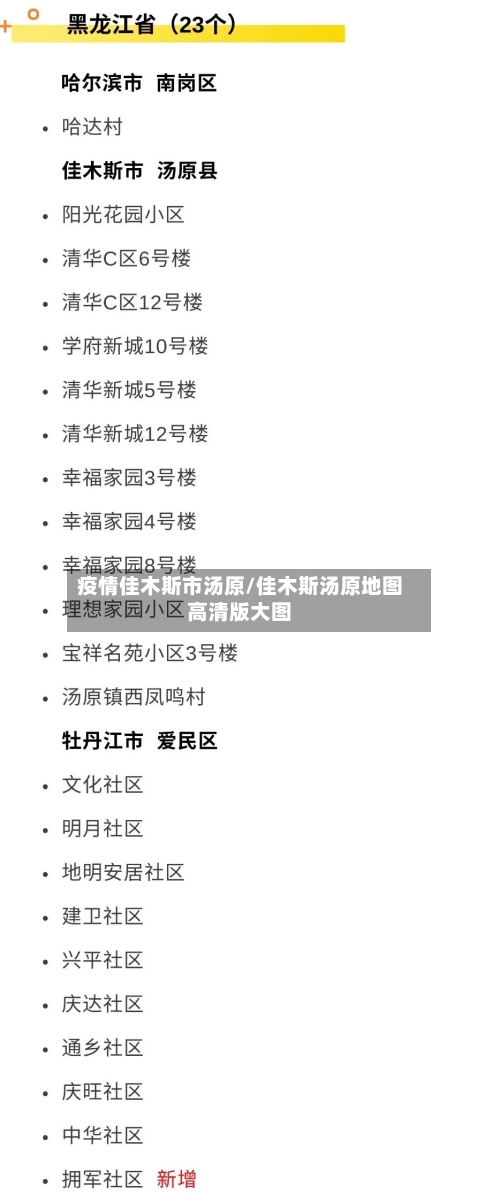 疫情佳木斯市汤原/佳木斯汤原地图高清版大图-第3张图片