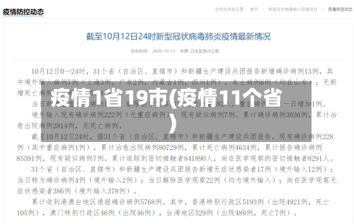 疫情1省19市(疫情11个省)-第2张图片