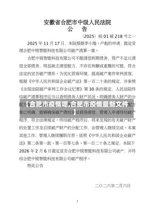 【合肥市疫情嗯,合肥市疫情最新文件】